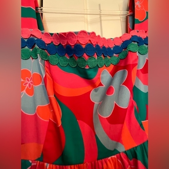 Floral Puff Sleeve Midi Dress - Picture 14 of 15